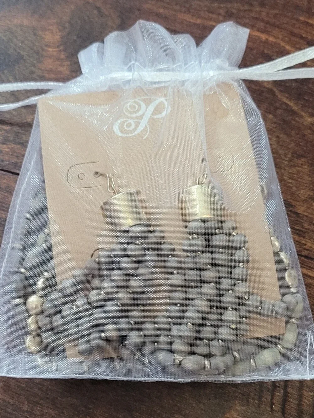 (12) PLUNDER Wood Dangle Earrings & Matching Stretch Bracelet Sets